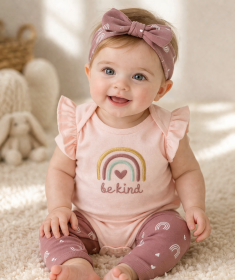 طقم بناتي مكون من 3 قطع بطبعات مختلفة