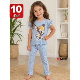 بجامة بناتي مكون من قطعتين ماركة