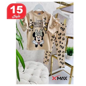 بجامة بناتي مكون من قطعتين ماركة